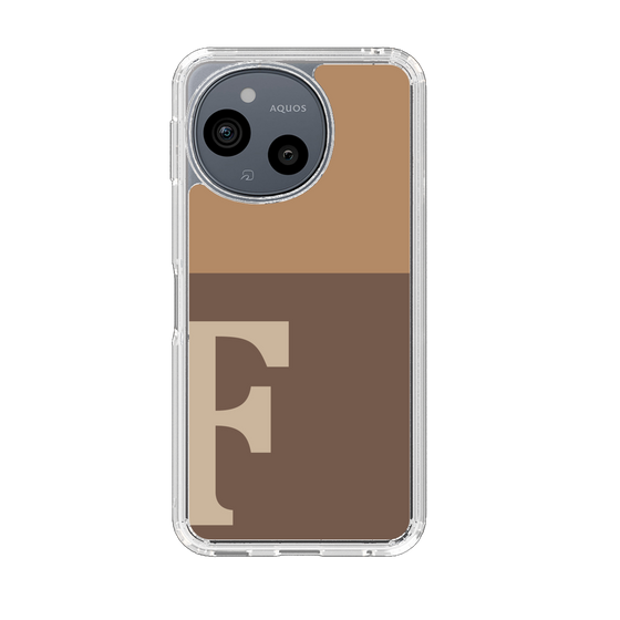Slim Protection Case［ Original - initial two tone - F brown ］