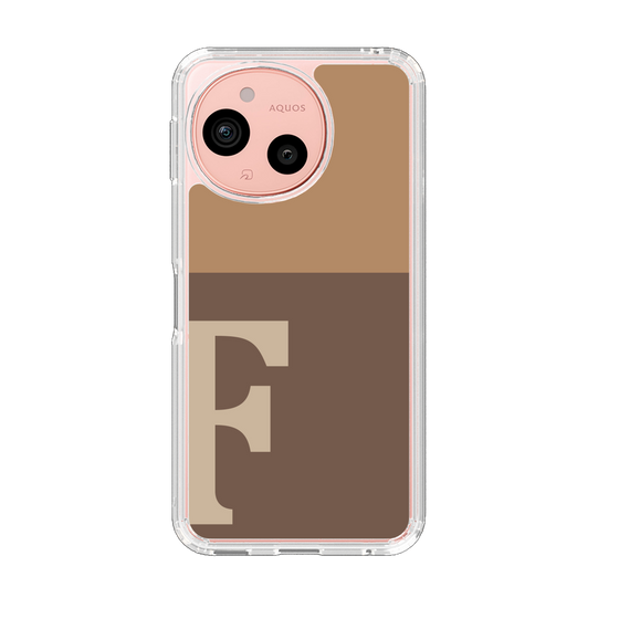 Slim Protection Case［ Original - initial two tone - F brown ］