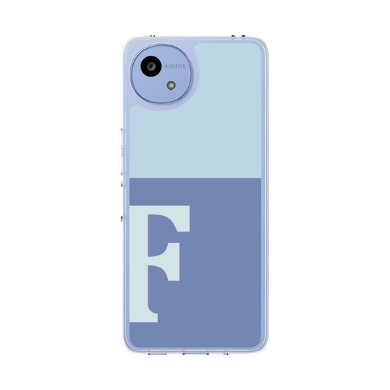 Slim Protection Case［ Original - initial two tone - F blue ］