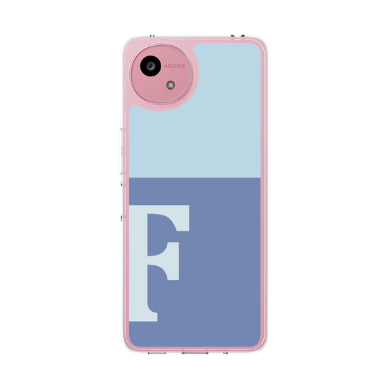 Slim Protection Case［ Original - initial two tone - F blue ］