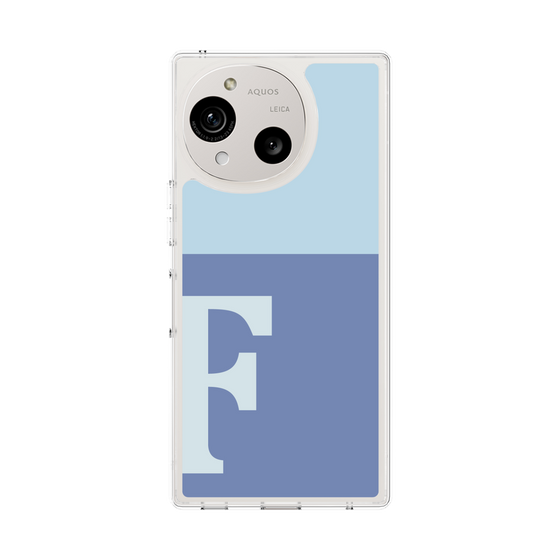 Slim Protection Case［ Original - initial two tone - F blue ］