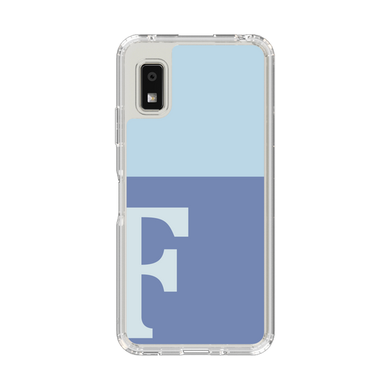 Slim Protection Case［ Original - initial two tone - F blue ］