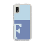 Slim Protection Case［ Original - initial two tone - F blue ］