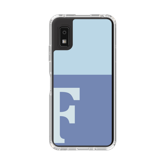 Slim Protection Case［ Original - initial two tone - F blue ］