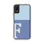 Slim Protection Case［ Original - initial two tone - F blue ］
