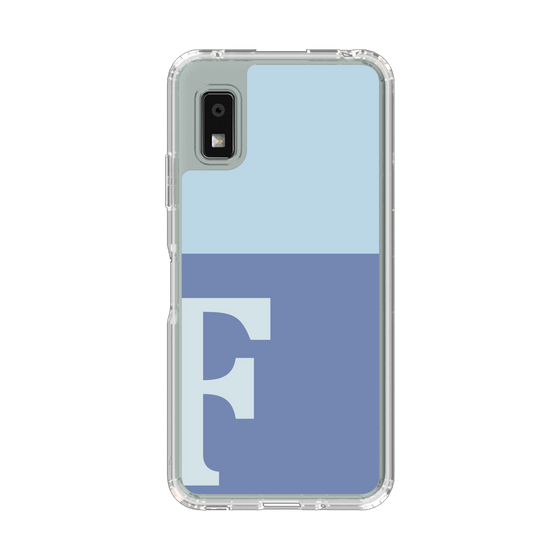 Slim Protection Case［ Original - initial two tone - F blue ］