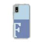 Slim Protection Case［ Original - initial two tone - F blue ］