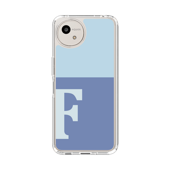 Slim Protection Case［ Original - initial two tone - F blue ］