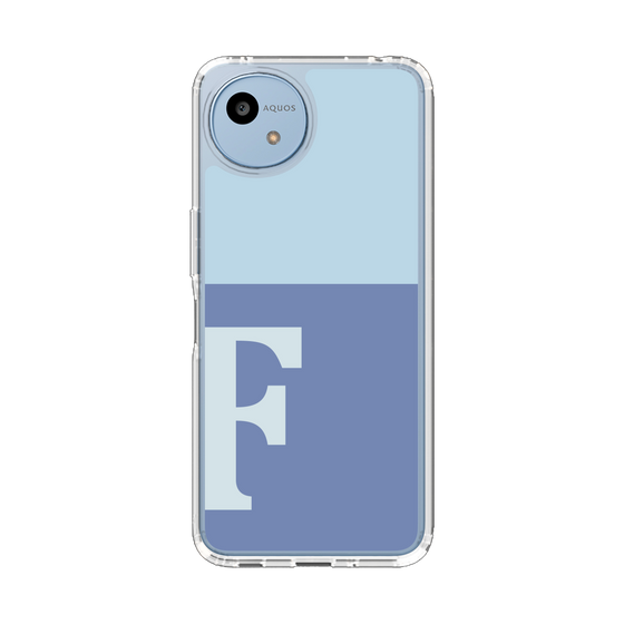 Slim Protection Case［ Original - initial two tone - F blue ］
