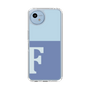 Slim Protection Case［ Original - initial two tone - F blue ］