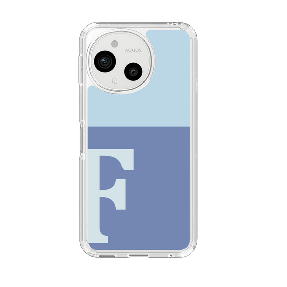 Slim Protection Case［ Original - initial two tone - F blue ］