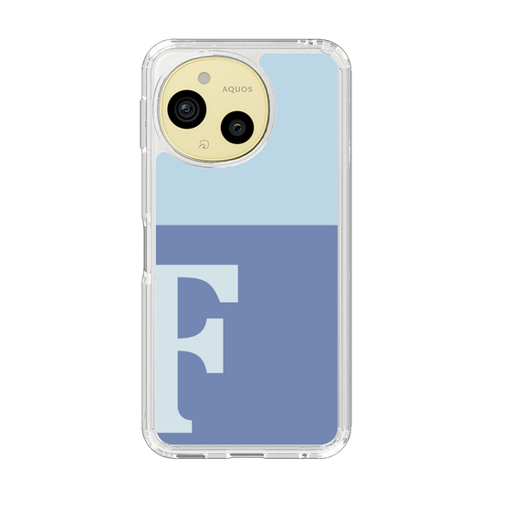 Slim Protection Case［ Original - initial two tone - F blue ］