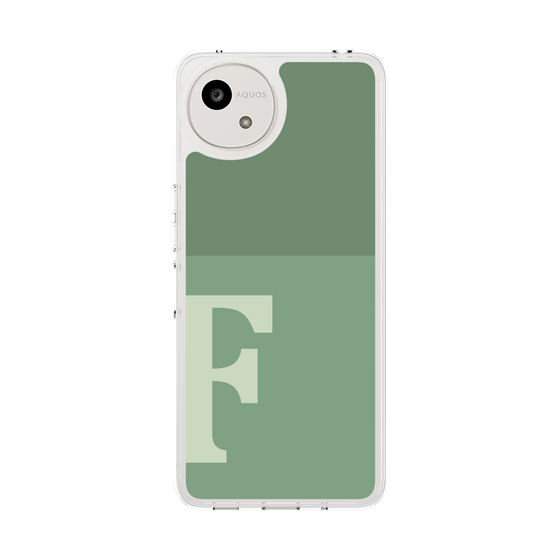Slim Protection Case［ Original - initial two tone - F green ］