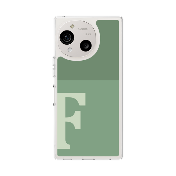 Slim Protection Case［ Original - initial two tone - F green ］