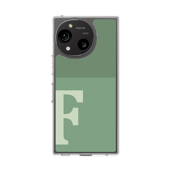 Slim Protection Case［ Original - initial two tone - F green ］