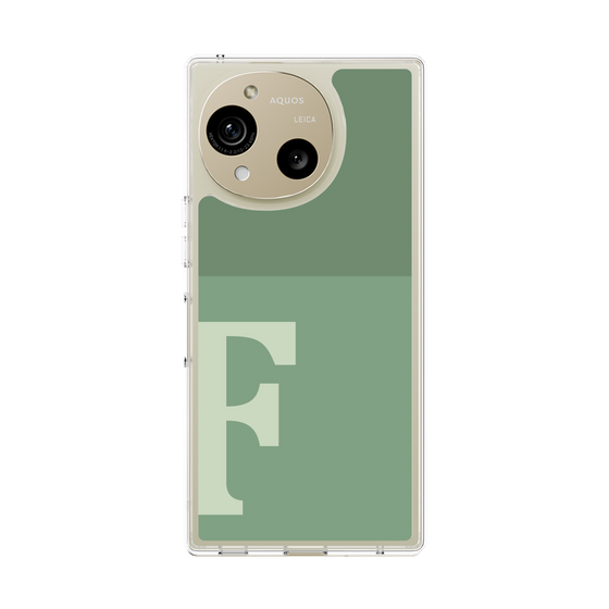 Slim Protection Case［ Original - initial two tone - F green ］