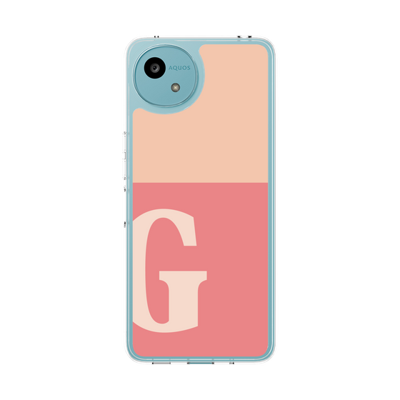 Slim Protection Case［ Original - initial two tone - G pink ］