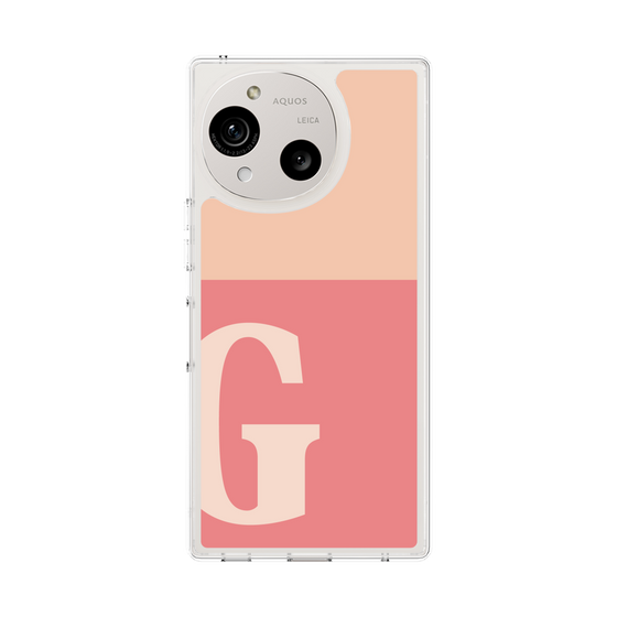 Slim Protection Case［ Original - initial two tone - G pink ］