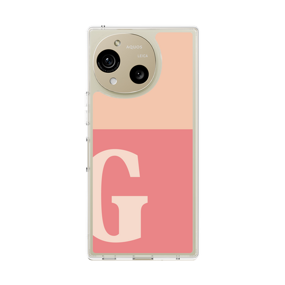 Slim Protection Case［ Original - initial two tone - G pink ］