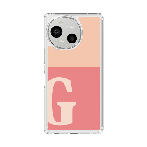 Slim Protection Case［ Original - initial two tone - G pink ］