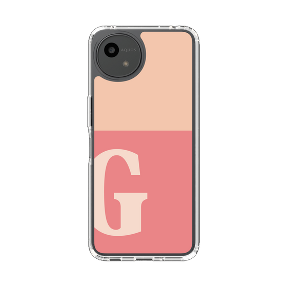 Slim Protection Case［ Original - initial two tone - G pink ］