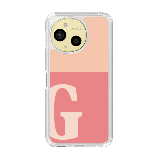 Slim Protection Case［ Original - initial two tone - G pink ］