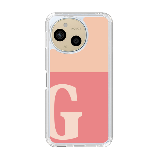 Slim Protection Case［ Original - initial two tone - G pink ］