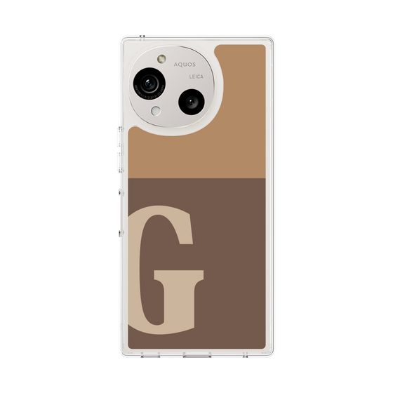 Slim Protection Case［ Original - initial two tone - G brown ］