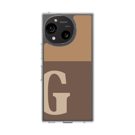 Slim Protection Case［ Original - initial two tone - G brown ］