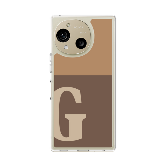 Slim Protection Case［ Original - initial two tone - G brown ］