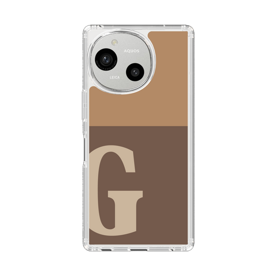 Slim Protection Case［ Original - initial two tone - G brown ］