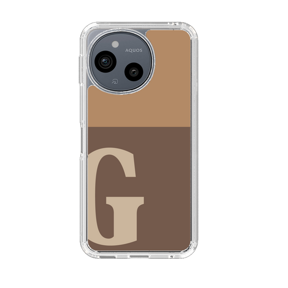 Slim Protection Case［ Original - initial two tone - G brown ］