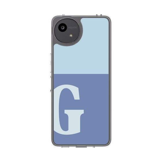 Slim Protection Case［ Original - initial two tone - G blue ］