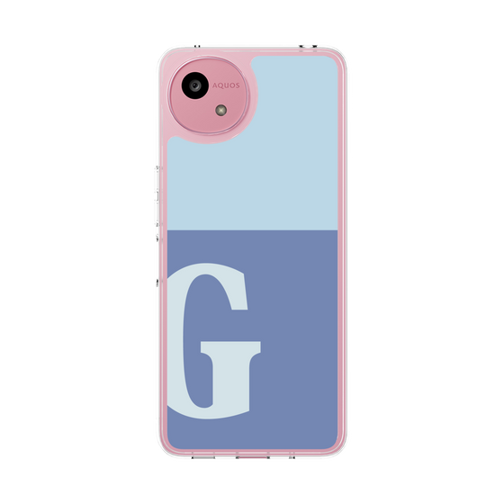 Slim Protection Case［ Original - initial two tone - G blue ］