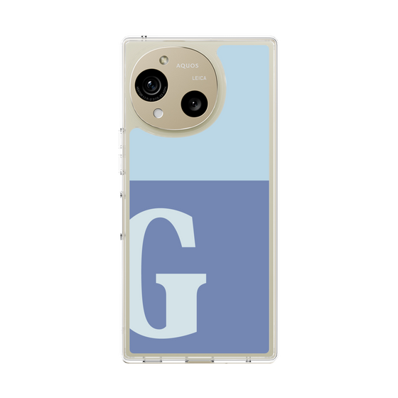Slim Protection Case［ Original - initial two tone - G blue ］