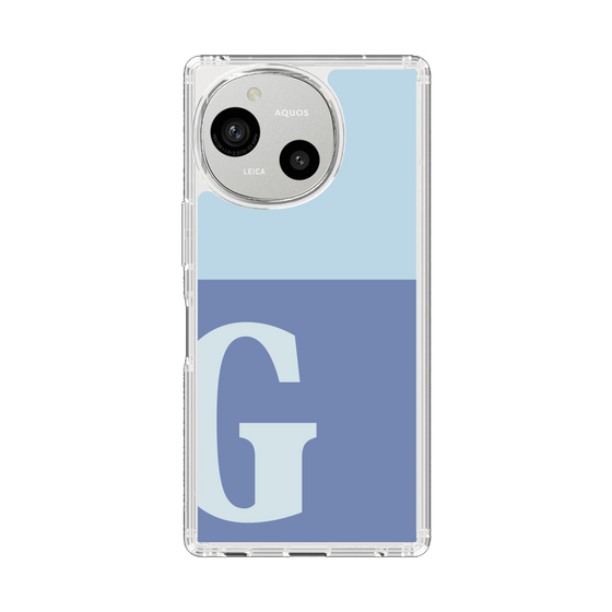 Slim Protection Case［ Original - initial two tone - G blue ］