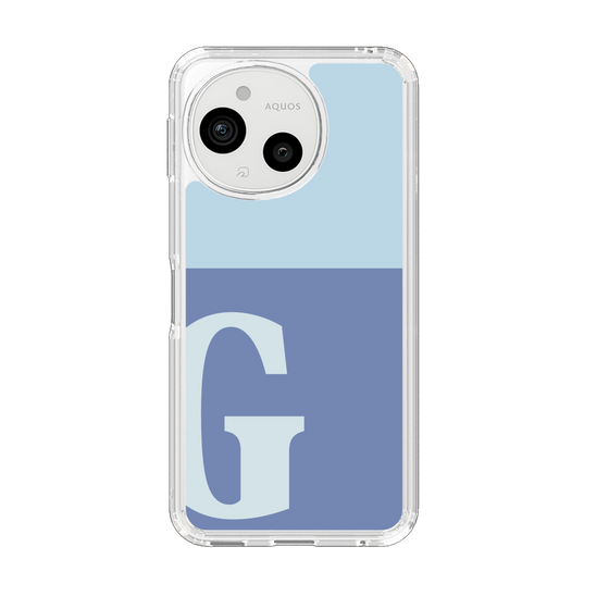 Slim Protection Case［ Original - initial two tone - G blue ］