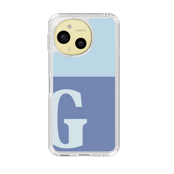 Slim Protection Case［ Original - initial two tone - G blue ］