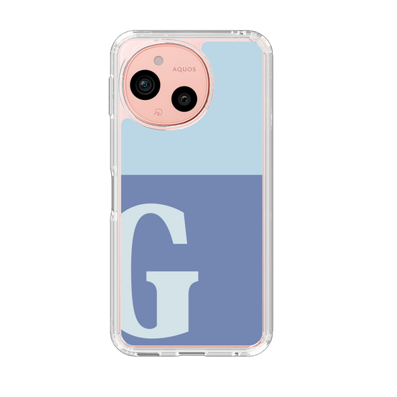 Slim Protection Case［ Original - initial two tone - G blue ］