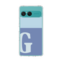 Slim Protection Case［ Original - initial two tone - G blue ］