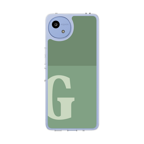 Slim Protection Case［ Original - initial two tone - G green ］