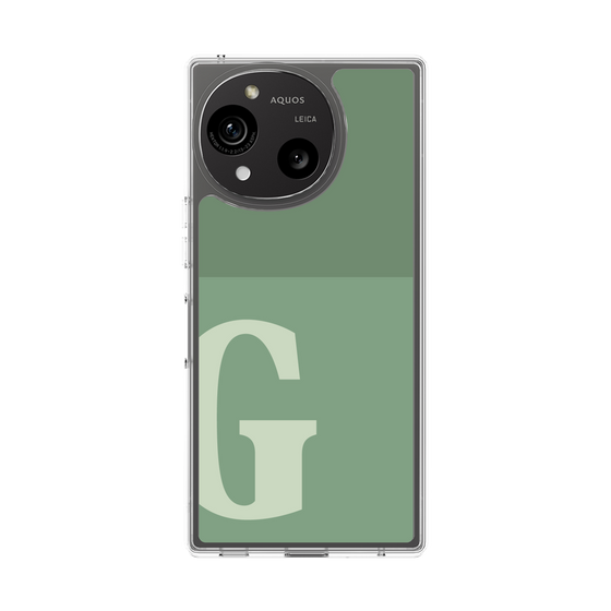 Slim Protection Case［ Original - initial two tone - G green ］