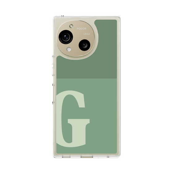 Slim Protection Case［ Original - initial two tone - G green ］