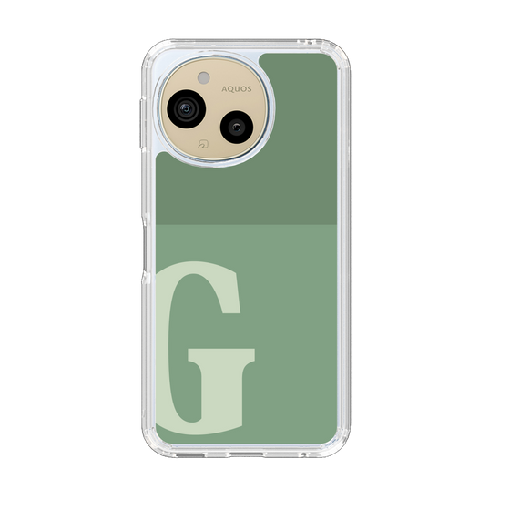 Slim Protection Case［ Original - initial two tone - G green ］