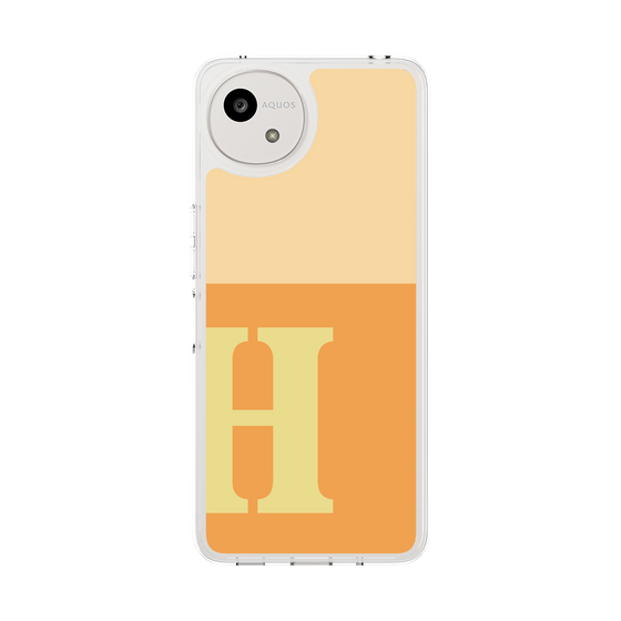 Slim Protection Case［ Original - initial two tone - H orange ］