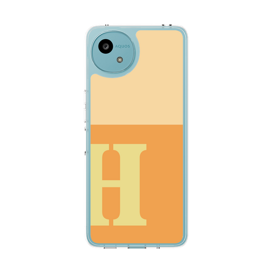 Slim Protection Case［ Original - initial two tone - H orange ］