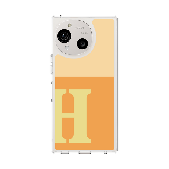 Slim Protection Case［ Original - initial two tone - H orange ］