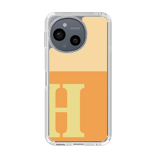 Slim Protection Case［ Original - initial two tone - H orange ］