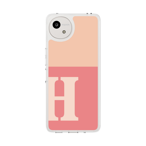 Slim Protection Case［ Original - initial two tone - H pink ］