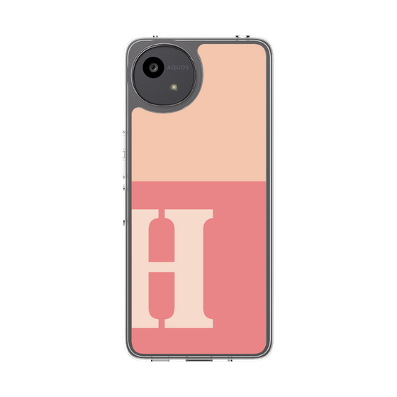Slim Protection Case［ Original - initial two tone - H pink ］